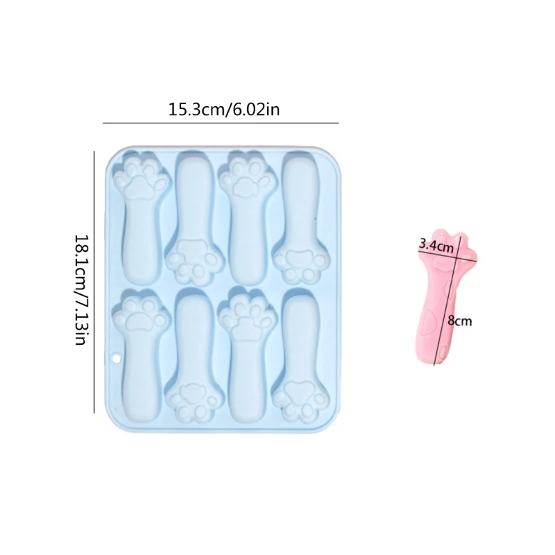 8Cavity Cake Fondant Mold Multifunctional Claw Biscuit Mold Celebration Dropship