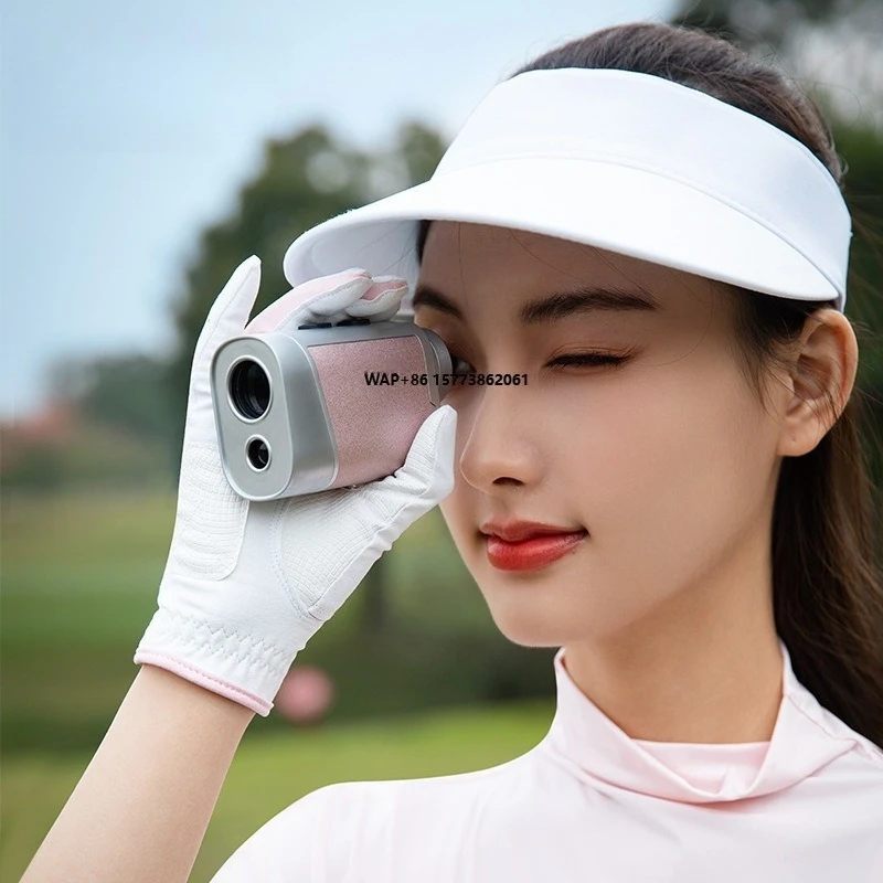 PGM Mini Pocket Golf Range Finder with Slope Compensation Flag Lock Vibration and Magnetic Waist Clip 1200 Yards Coverage