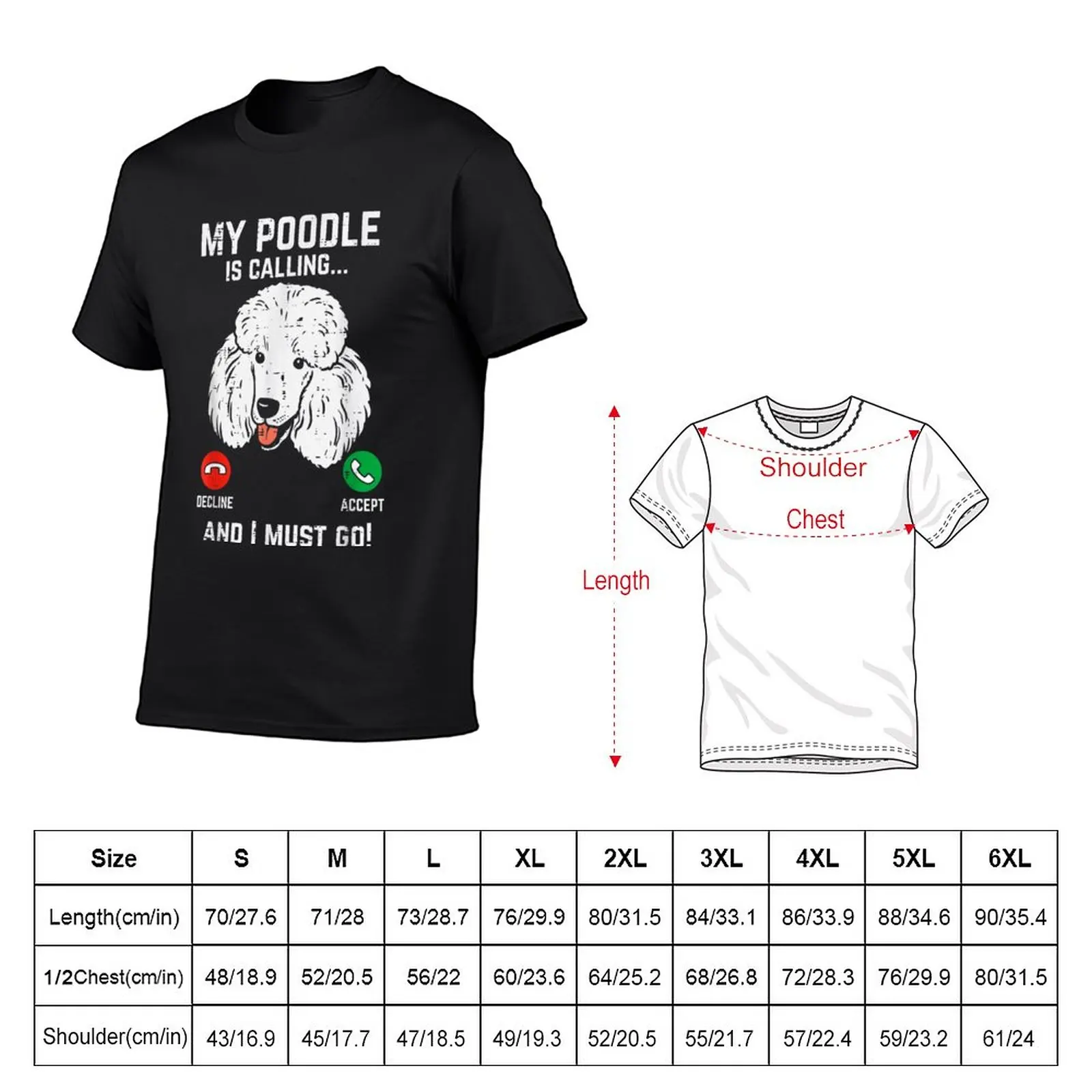New My Poodle Calling I Must Go Funny T-Shirt customized t shirts sublime t shirt cat shirts men t shirt