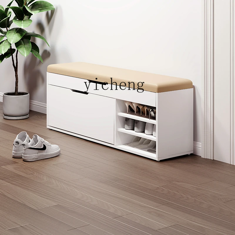 

ZC shoe change stool household door shoe cabinet sitting stool integrated shoe stool home tipping bucket sofa