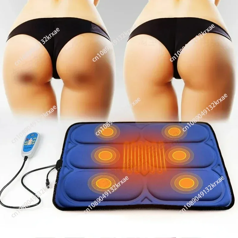 

Lightweight Foldable Mobile MultiPart Massage Mat Car Use Heat Vibration Comfort Pad for Buttocks Pain Relief