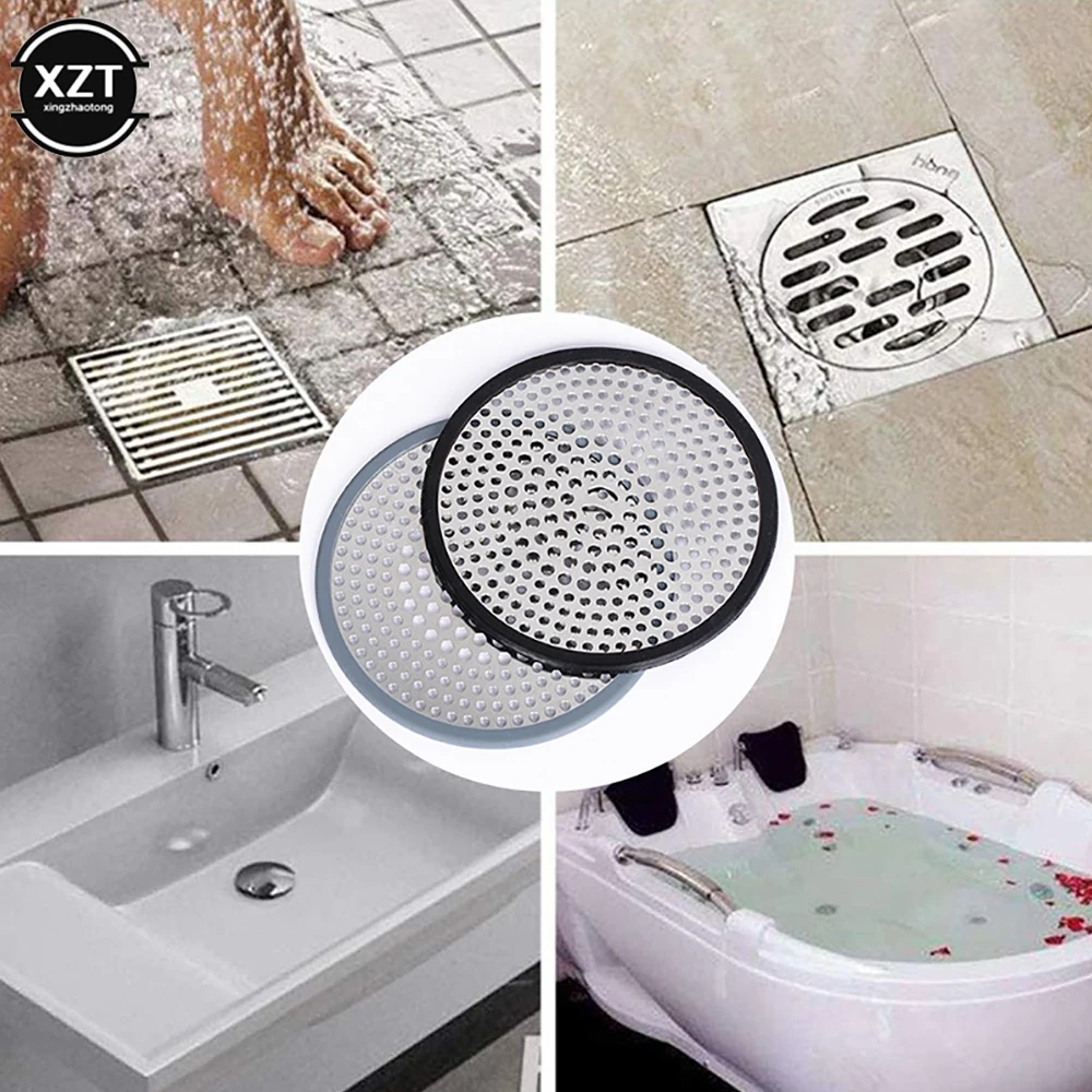 Stainless Steel Sink Strainer Bathroom Shower Drain Protector Cover Colander Kitchen Sink Mesh Strainer Filter Hair Catcher NEW