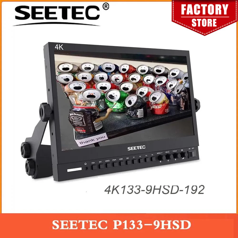 SEETEC P133-9HSD 13.3 Inch Pro SDI Broadcast Monitor Professional LCD Director Studio Production Monitoring IPS Screen Full HD