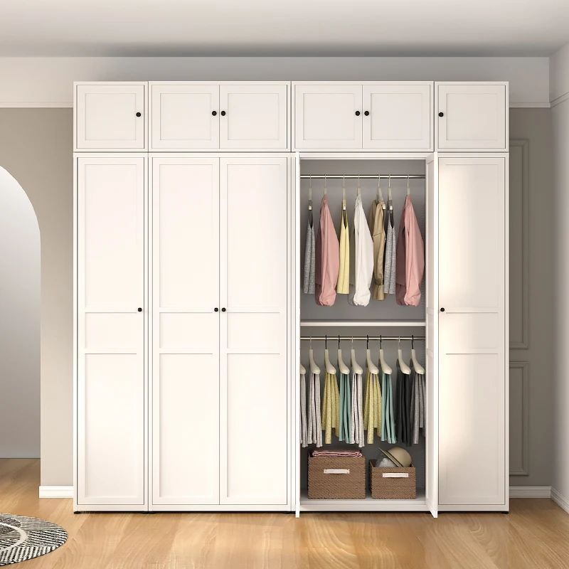 

Essential Designs Wardrobe Clothes Modern Rustic White Bedroom Wardrobe Cabinet Drawer Wooden Szafa Na Ubrania Home Furniture