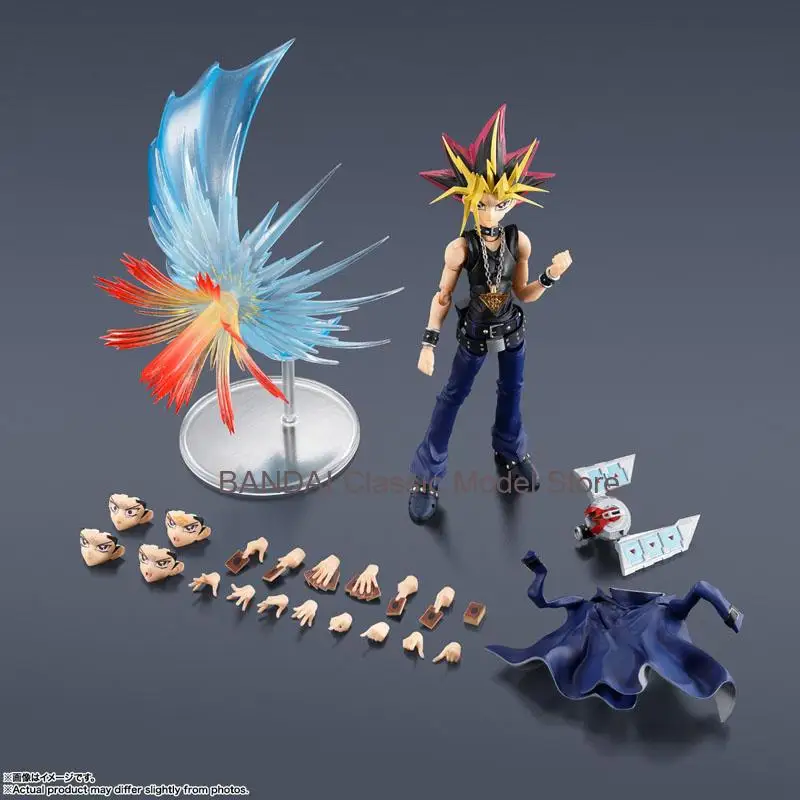 สินค้าพร้อมส่ง ของแท้จาก BANDAI กล่องเดิม Figuarts Yu-Gi-Oh ยามิ ยูกิ ดาร์กเมจิเชียน ฟิกเกอร์แอคชั่น ของเล่นสะสม ของขวัญสำหรับเด็ก บรรจุภัณฑ์กล่องโฟม