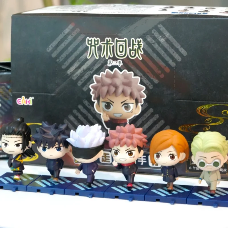 

EAKI Jujutsu Kaisen Walking Series Blind Box Figures Satoru Gojo Suguru Geto Yuji Itadori Figurines Birthday Gift For Boys Gift