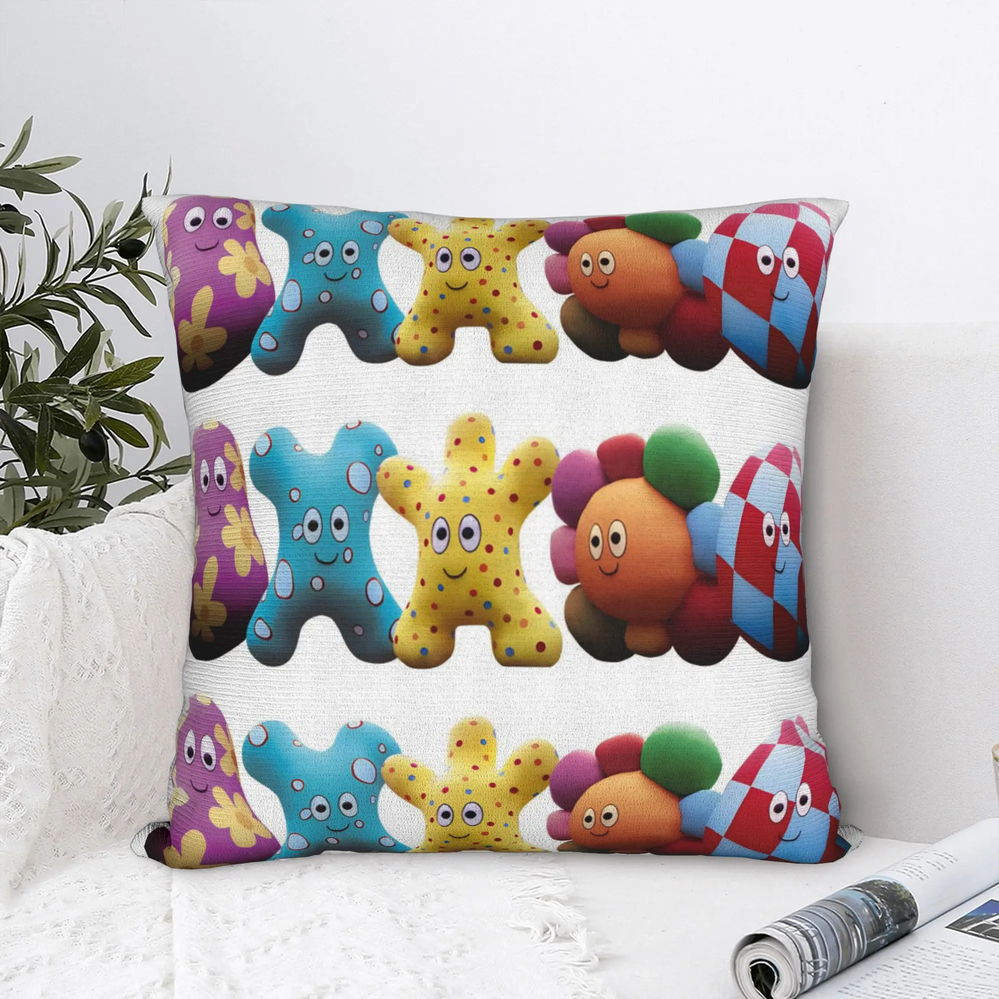 Night Haahoos Gardens Cute Pillowcase Printed Polyester Cushion Cover Decorations Nostalgic Cartoon Pillow Case Cover Wholesale