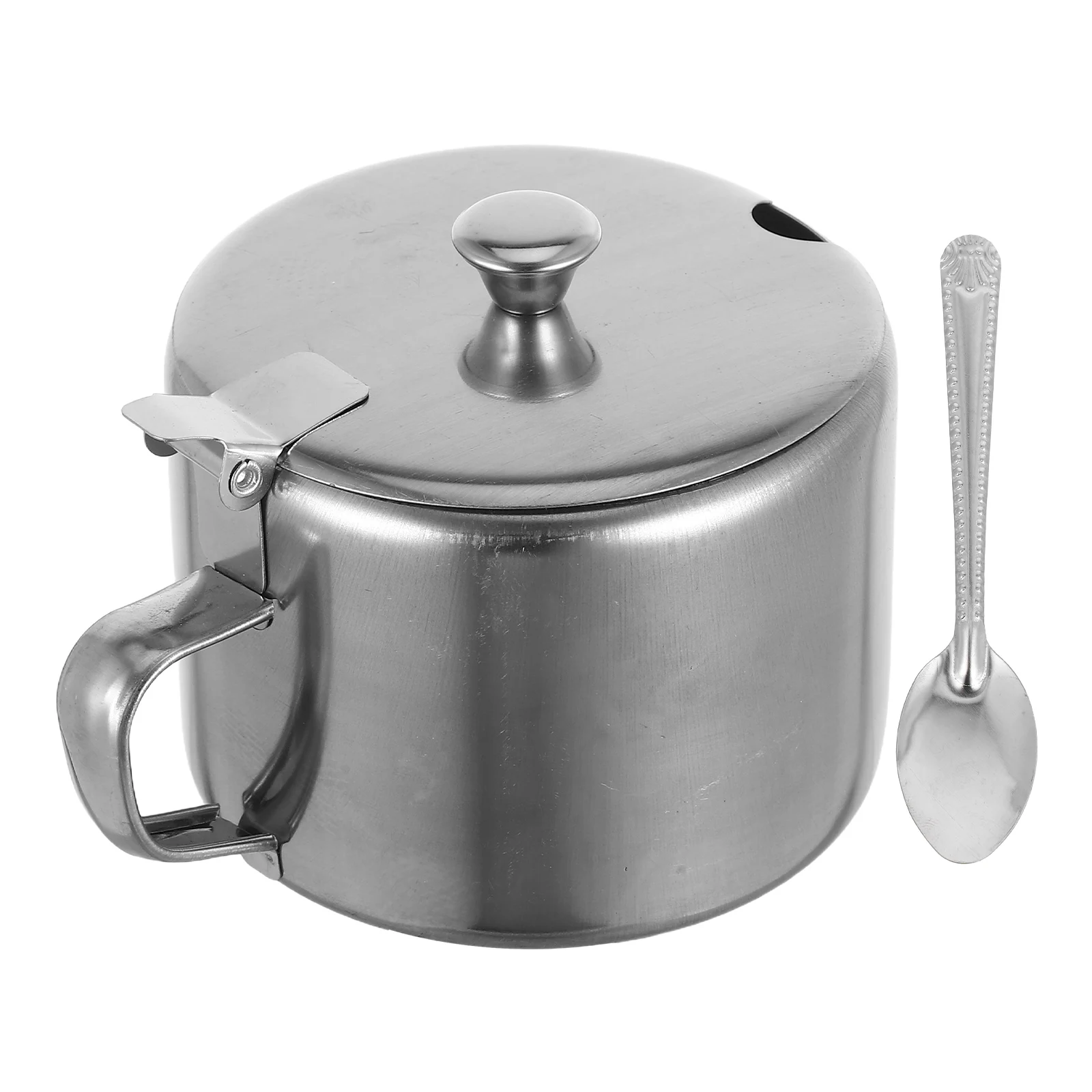 

3pcs Seasoning Container Set Stainless Steel Spice Jars Kitchen Condiment Storage Salt Pepper Sugar Organizer 5.11 X 3.93 X