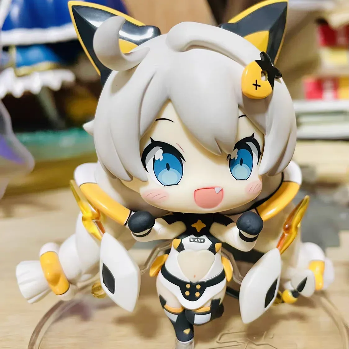 Figurine d'action en PVC de l'anime Honkai Impact 3rd, figurine de jeu Kiana Kaslana, statue de décoration Kawaii Q Ver, modèle de jouet à collectionner, cadeau, 8cm