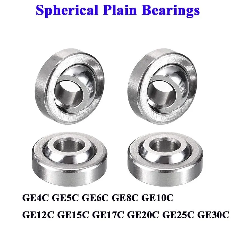 5PCS/10pcs Self-lubricating Radial Spherical Plain Bearings GE4C GE5C GE6C GE8C GE10C GE12C GE15C GE17C GE20C GE25C GE30C