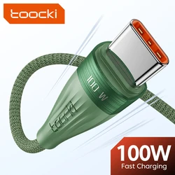 Toocki PD 100W 60W Fast Charging Type C To Type C Cable For Huawei Mate40 30 Pro P50 40 30 Xiaomi 12 11 Applebook Matebook Cable