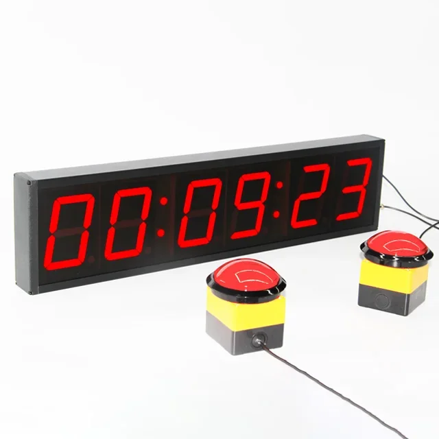 CHEETIE CP19 Electronic Digital Stopwatch Timer Game Clock Big Race Timing Clock Button Countdown Timer with Start and Stop