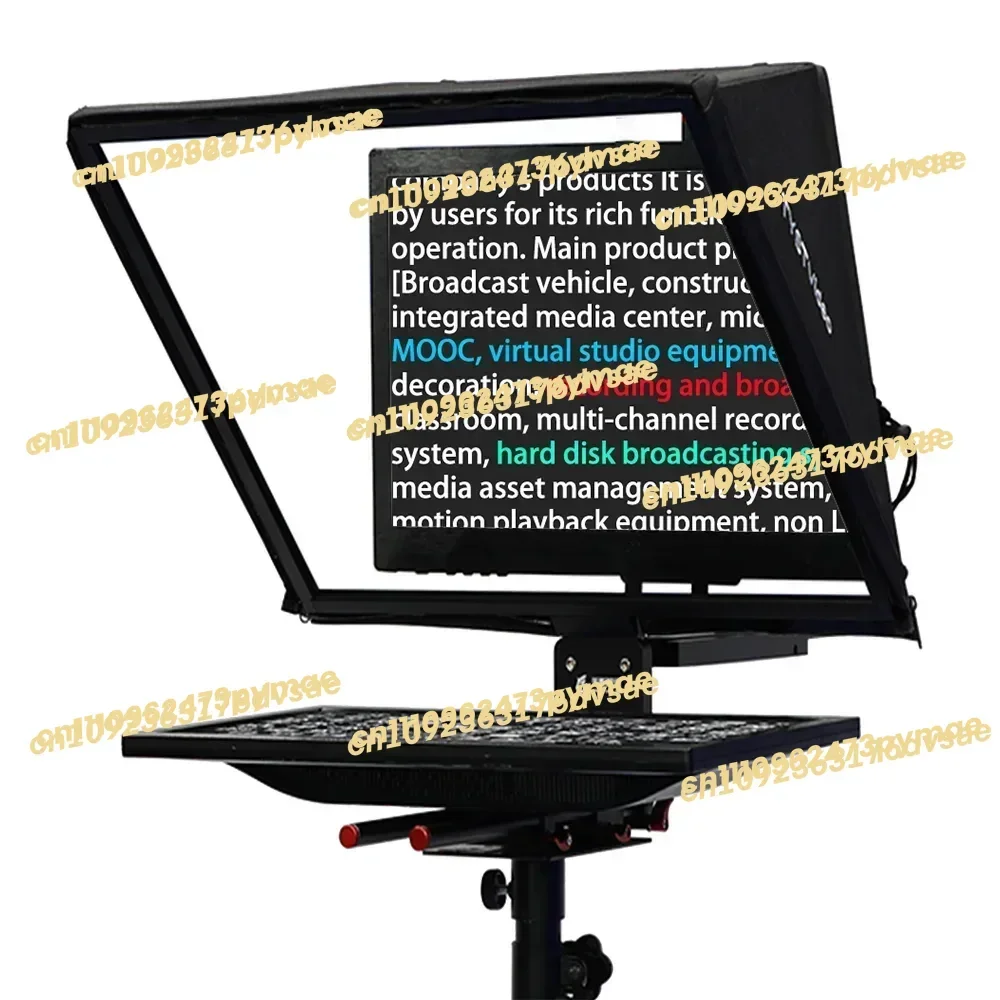 In Stock TS200 20-inch single screen tempered prompter glass studio teleprompter with remote control autocue broadcast grade