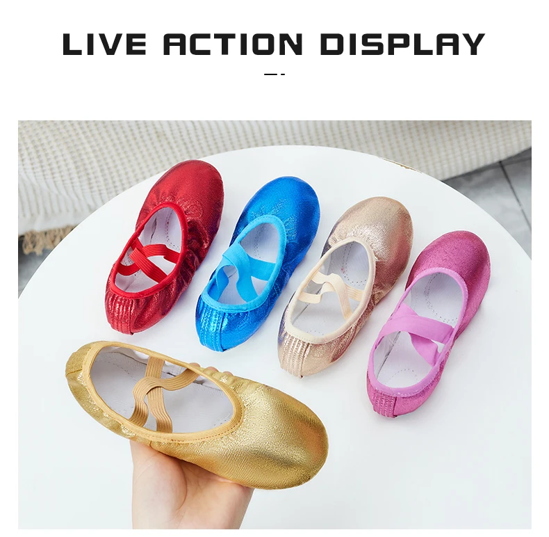 Tanzschuhe Weibliche Multi-Color Weiche Sohle Chinesischen Tanz Kinder Praxis Tanz Spezielle Baby Ballett Schuhe – Detail 4