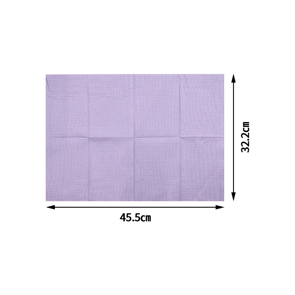 125 pièces/sac jetable imperméable tatouage tampon propre bavoirs de tatouage couvertures de Table serviettes dentaires serviette de poitrine bavoirs de dentiste accessoires