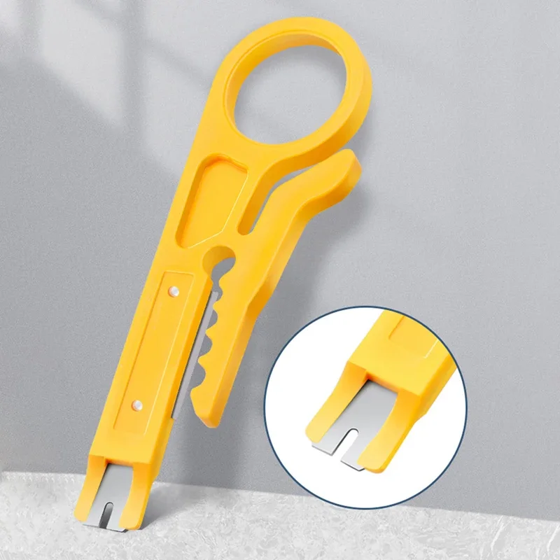 Portable Wire Stripper  Crimper Pliers Crimping Network Cable Stripping Cutter Multi Tools Hand Small Knives Mesh Simple
