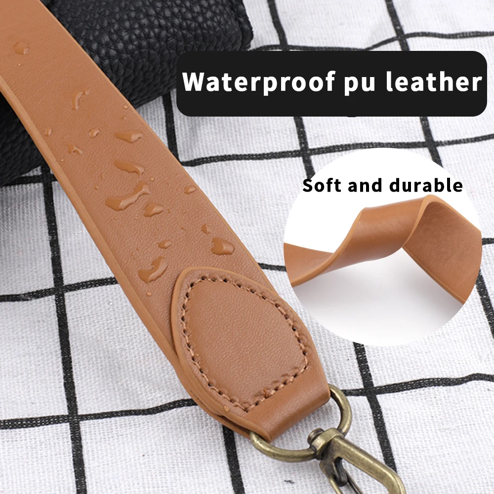 Short Shoulder Strap Obag Handle PU Leather Handbag Strap DIY Replacement Bag Short Straps High Quality Handbags Accessories