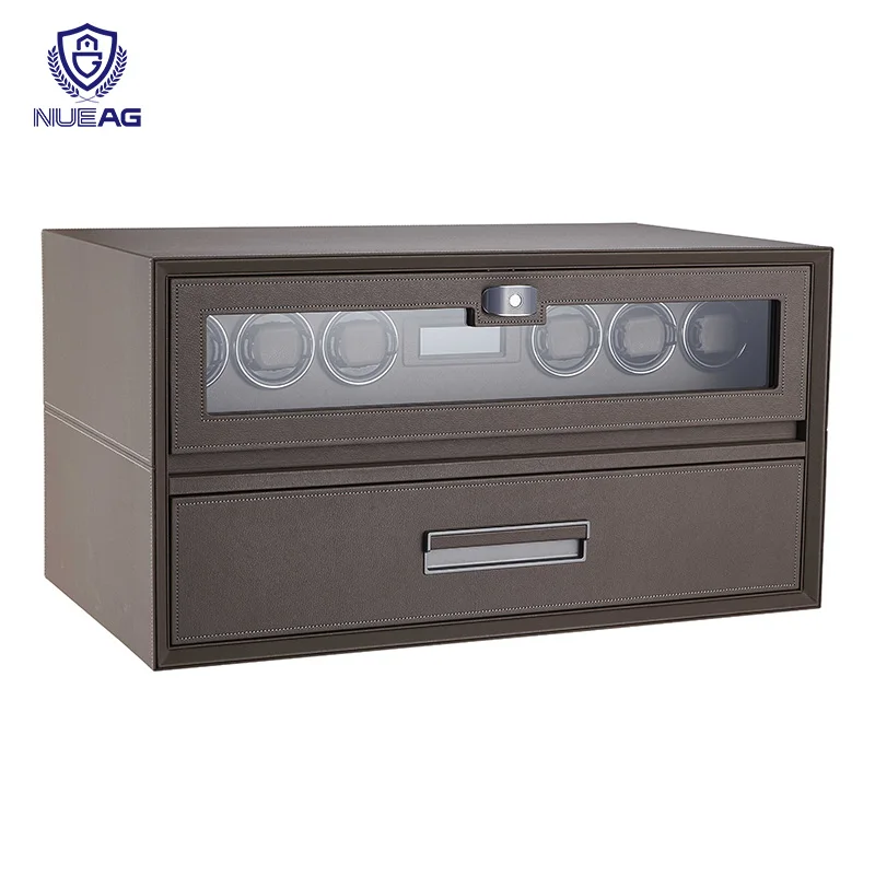 خزانة ملابس فاخرة، قفل ذكي ببصمة الإصبع، آمن، صندوق ملفاف ساعة أوتوماتيكي مضاد للسرقة، درج آمن