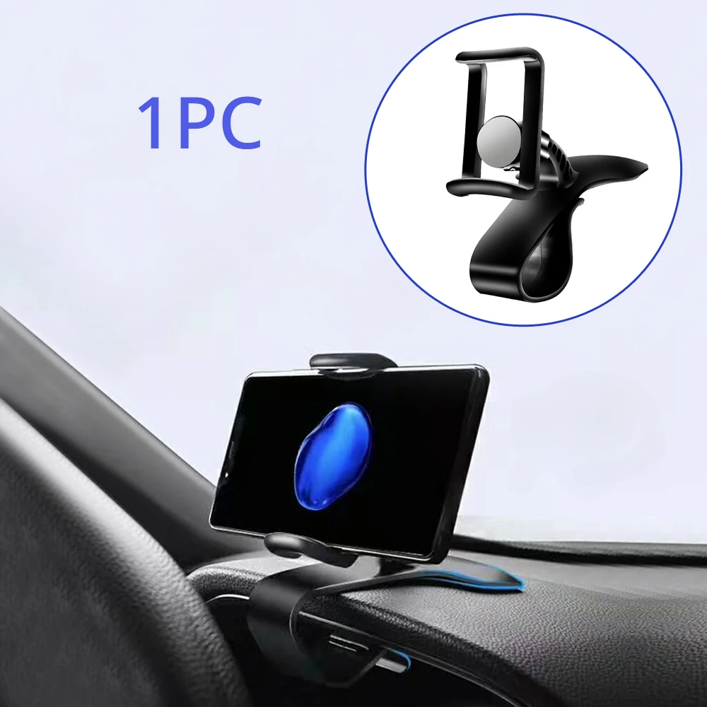 

1pc Car HUD Mount Dashboard Mobile Supporter Clip Universal Adjustable Car Phone Stand Clamp Arm Auto Interior Accessories