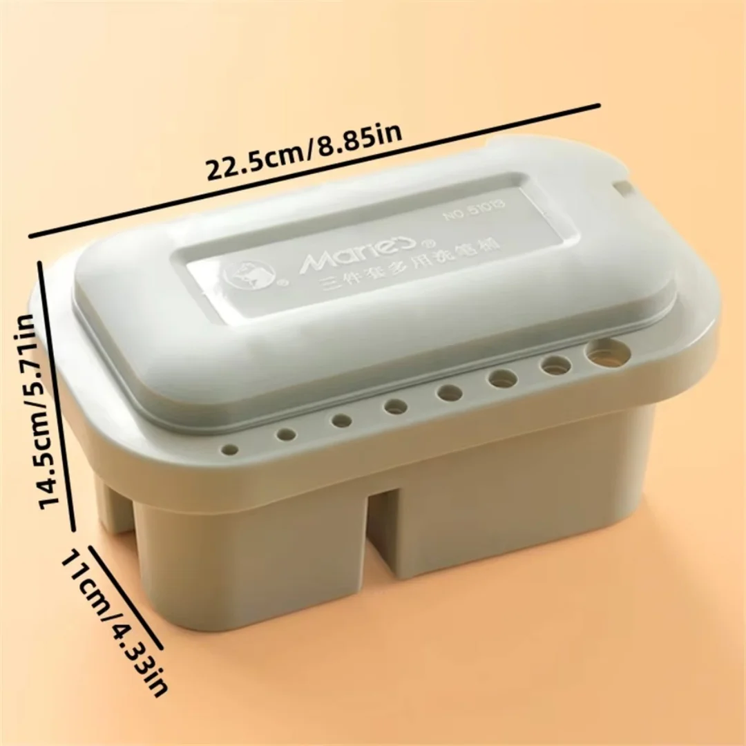 Multi functional pen washing bucket, equipped with color mixing bucket, artistic pen holder, paint and watercolor box