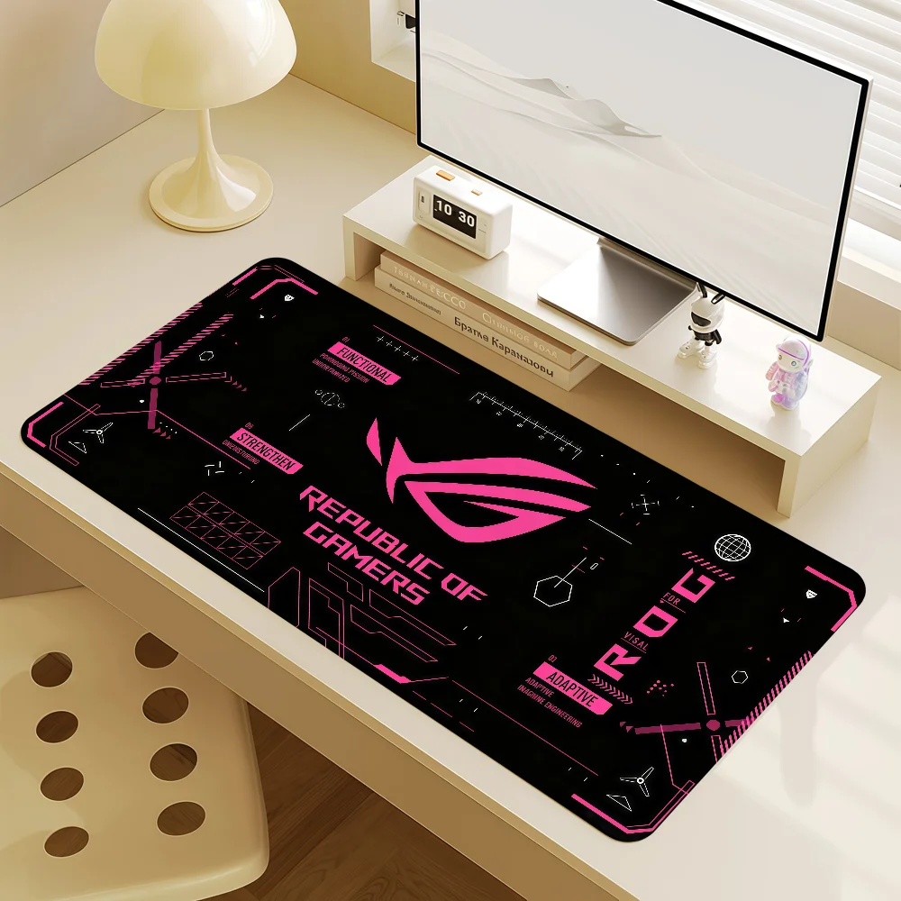 Mouse Pad Logo MousePad Non-slip R-ROG Lockedge Office Student Cool Gaming Thickened Large Writing Pad Cushion