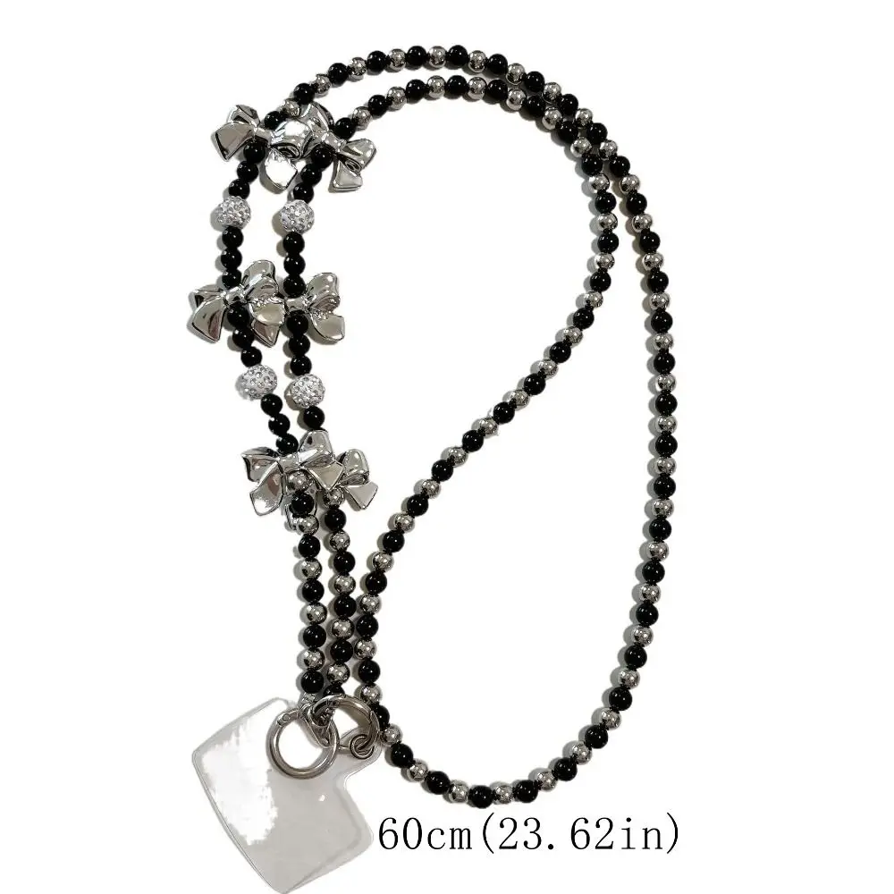 القوس القلب الهاتف المحمول الحبل مع بطاقة طويلة Crossbody سلسلة هواتف قطري الحبل حقيبة سلسلة DIY بها بنفسك سلسلة هواتف محمولة حقيبة الأشرطة