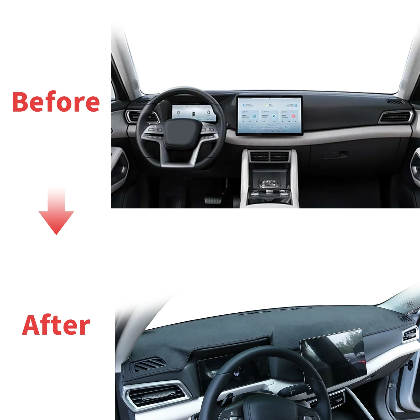 

for BYD ATTO 2 ATTO2 2024-2026 Yuan Up Pro Accessories Dashmat Dashboard Cover Pad DashMat Sunshade Protective Carpet Leather