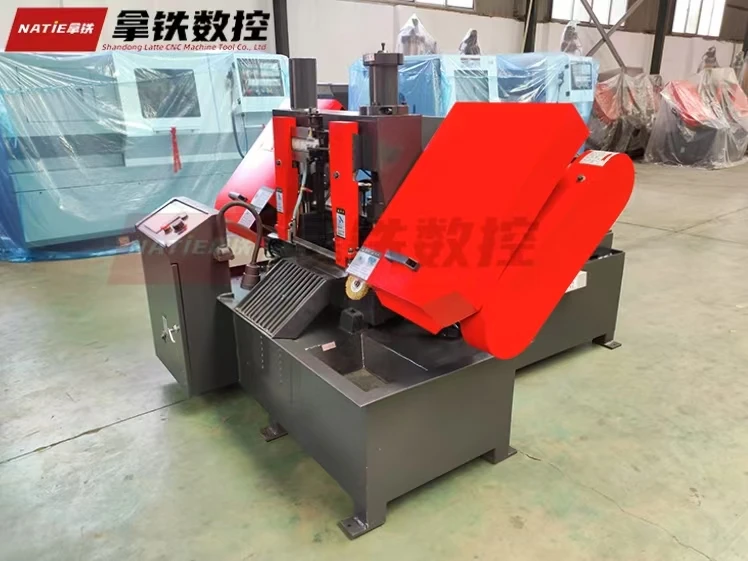 Band Saw Machine CNC Full Automatic Horizontal Metal Shandong CE Certified Hydraulic 3.0kW Motor Chip
