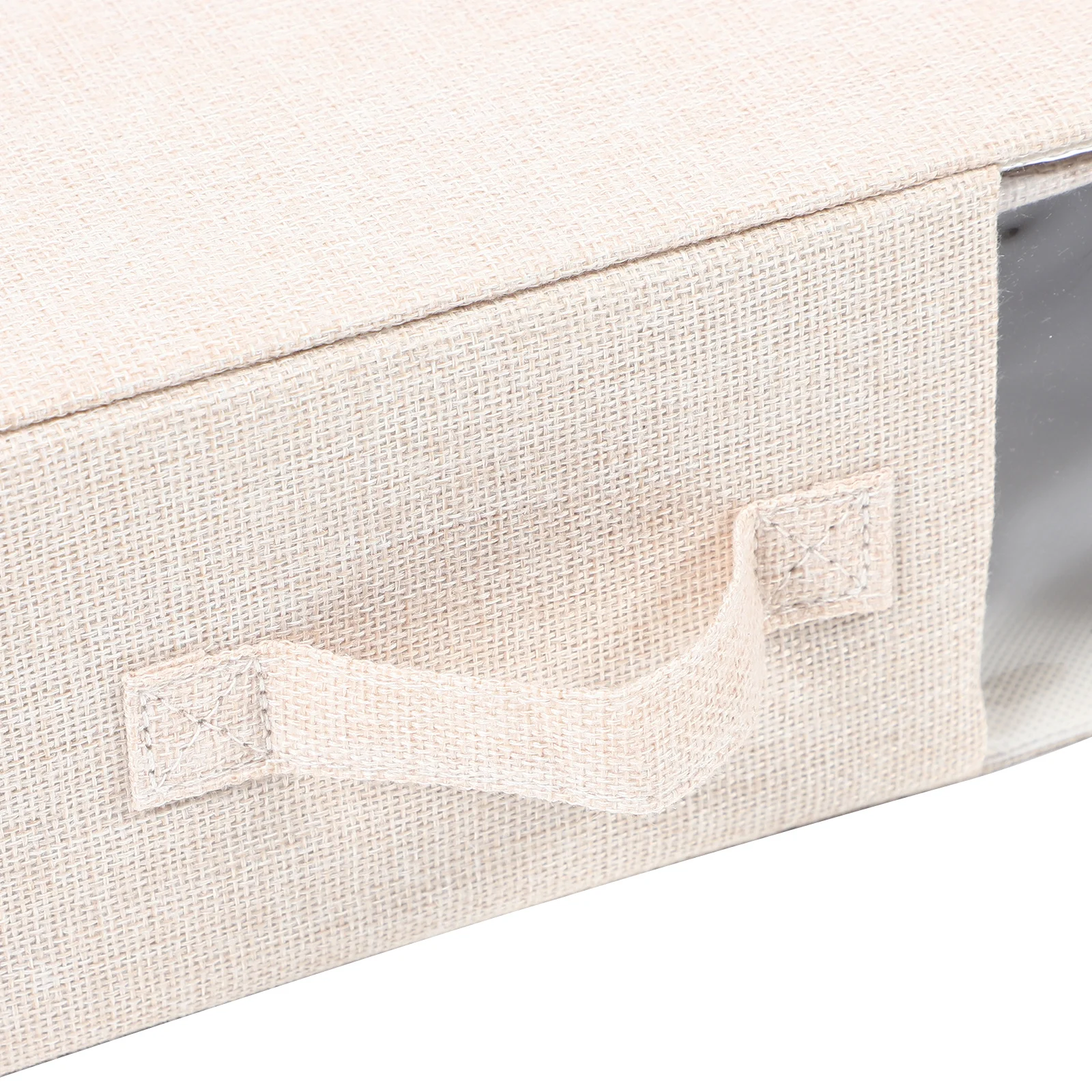 

Bed Sheet Organizer Box Foldable Storage Bin For Blanket Bedding Zipper Closure Cardboard Design Space Saving Closet