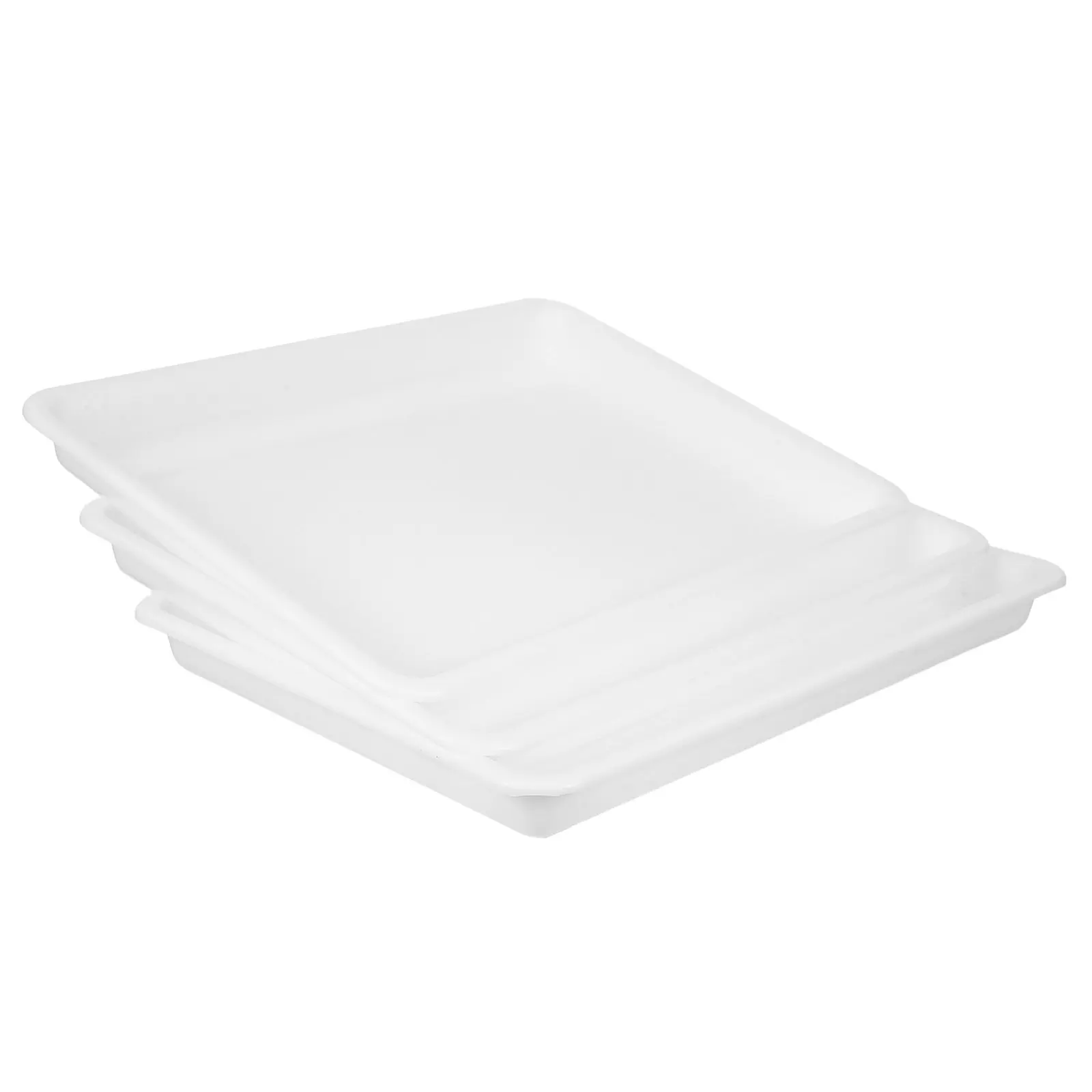 Watercolor Paint Palette Tray Set – 3pcs Portable Plastic Mixing Dish for Artists, Water Marbling & Art Projects