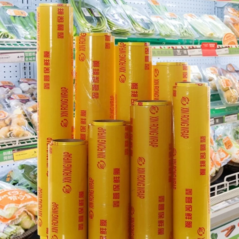 

New Disposable Plastic Wrap PVC Wrap Cling Film Large Rolls Sealing Saran Wrap Kitchen Storage