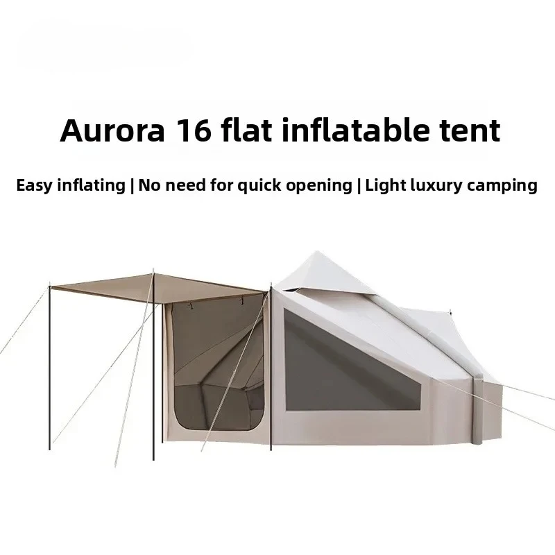 Outdoor Winter Camping Overnight Thickened Portable Camping Outdoor Camping Aurora 16 Flat Fully Automatic Inflatable Tent
