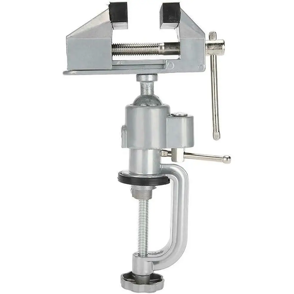 360 Degree Rotatable Bench Vise for Jewelry Making Woodworking Steel Table Clamp Mini Universal Work Bench Vice Tool