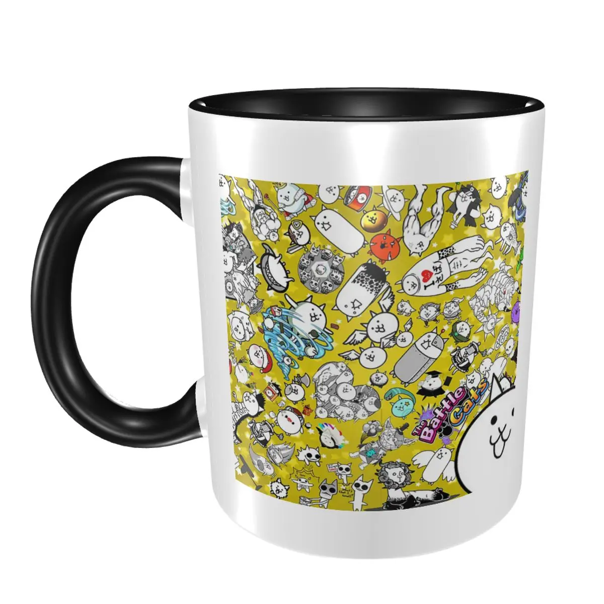 

Battle Cats Mug Funny Ceramic Coffee Cups Tea Mugs Milk Cup Drinkware Gift for Woman Man