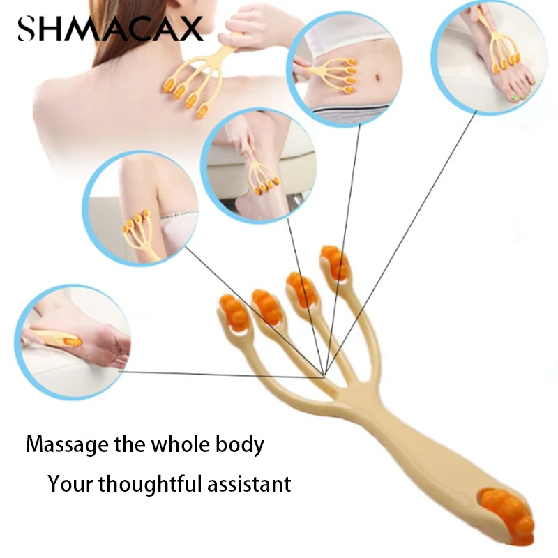 

1PCS Five Wheel Ball Point Rolling Manual Massage For Waist Back Neck And Leg Head Massage And Slimming Spa To Release Fascia