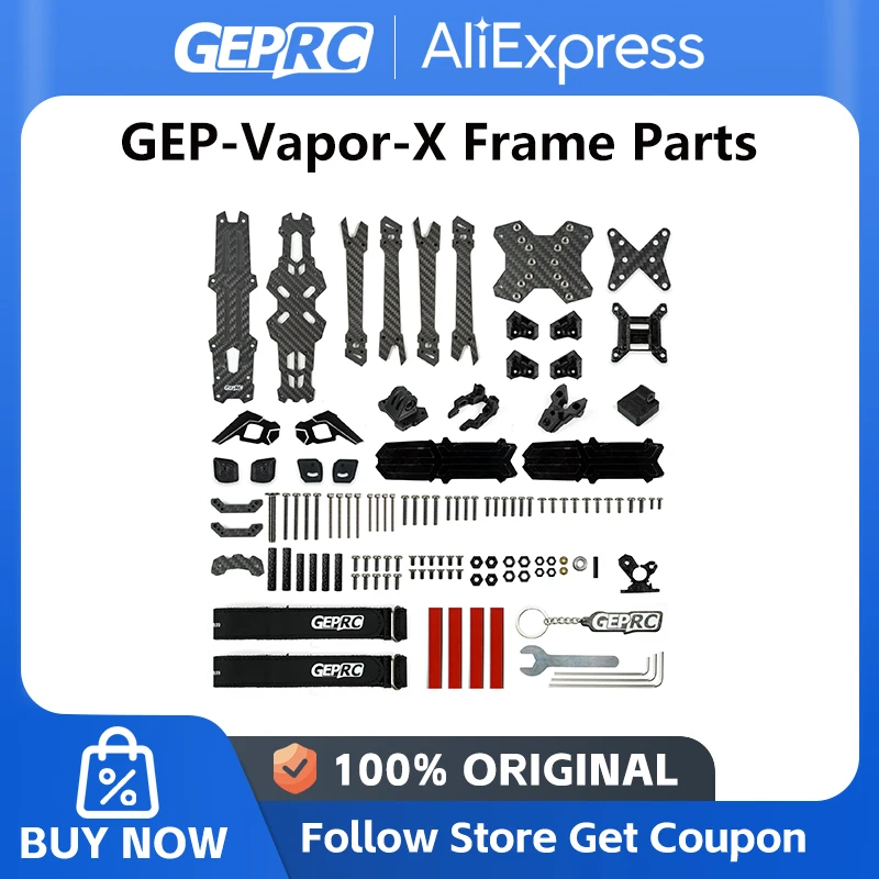 أجزاء إطار GEPRC GEP-Vapor-X مناسبة لطائرة بدون طيار من سلسلة Vapor-X D لأجزاء ملحقات استبدال طائرة رباعية بدون طيار RC FPV