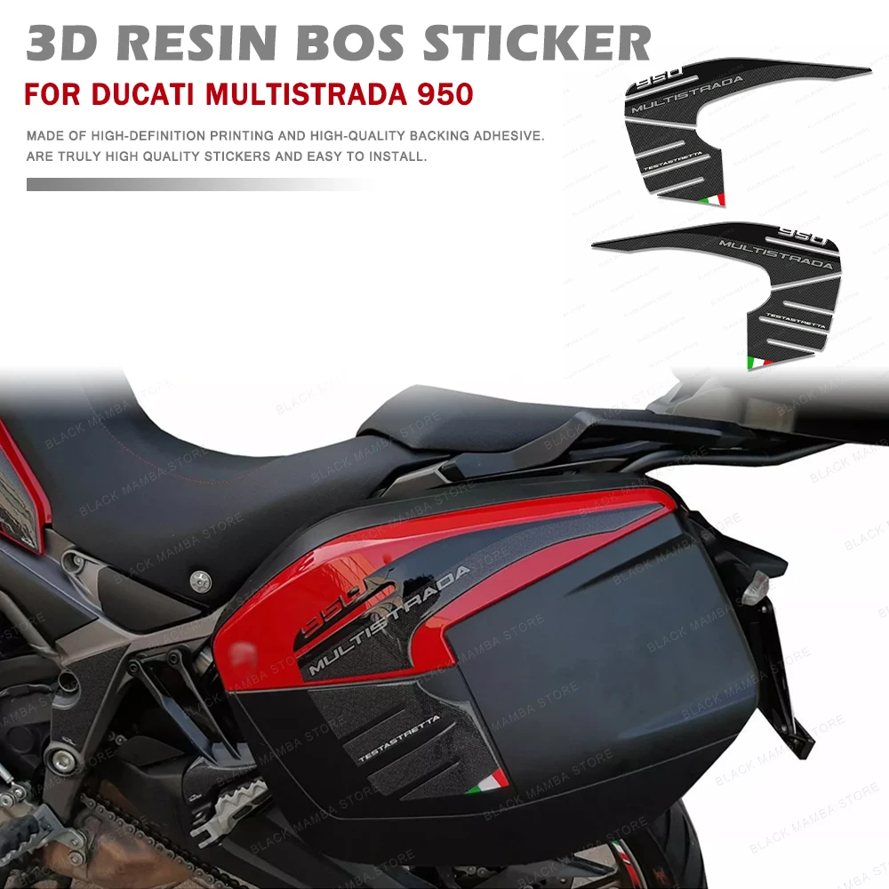 Multistrada 950 Motorcycle Vario Case Sticker Side Boxes Panniers Luggage Protection Decals for DUCATI MULTISTRADA 950 2018 2020