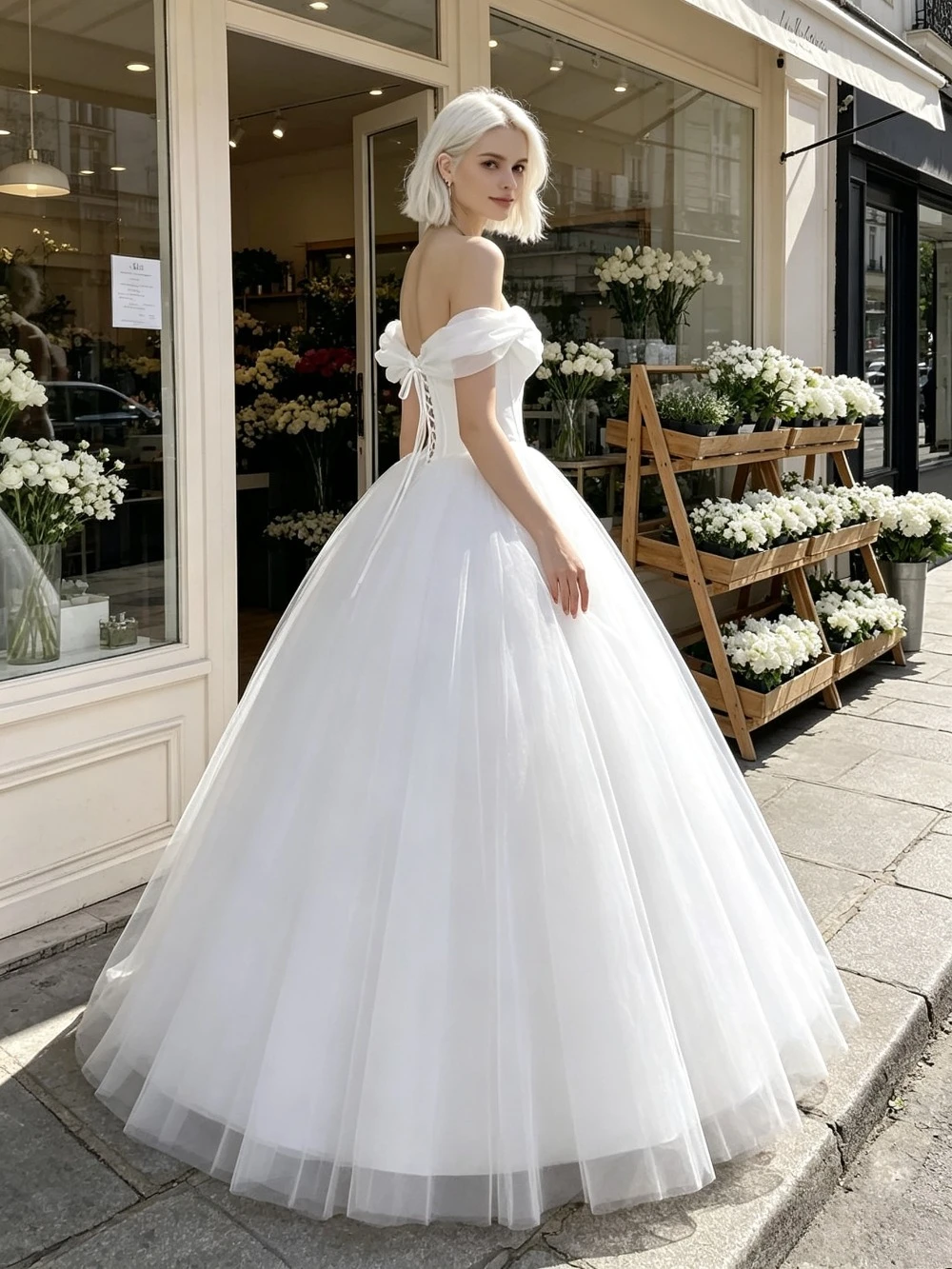 Customized Stock 2-26W Plus Size Satin Simple V Neck Lace Princess Wedding Dress Fashion Elegant Bridal Gown Vestido De Novia