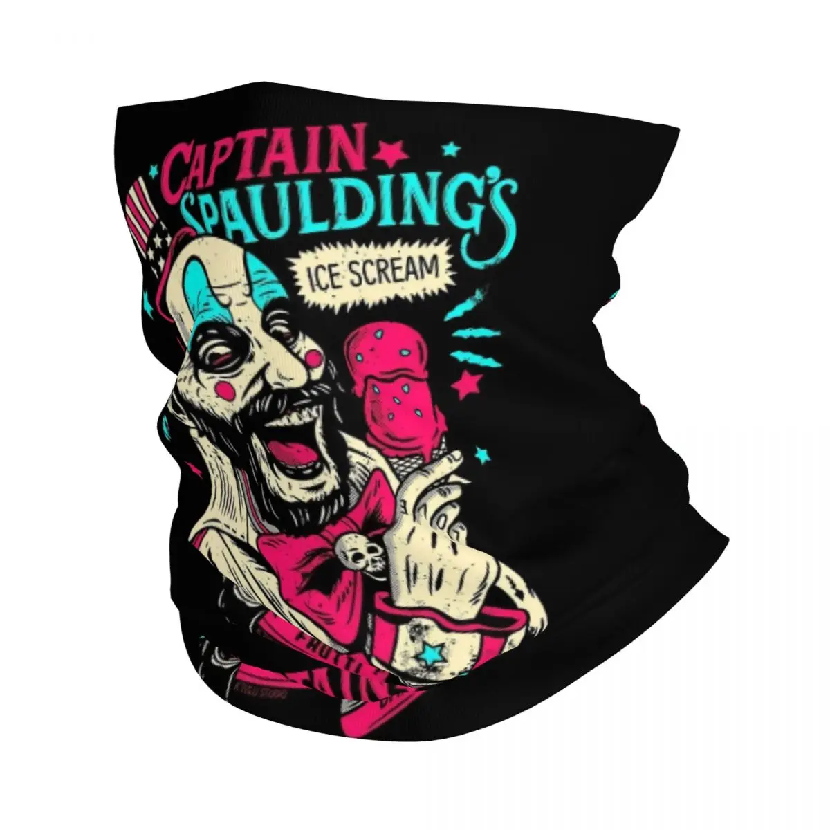 

Бандана на заказ «Капитан Сполдинг», утеплитель для шеи, мужской и женский зимний лыжный шарф-труба, гетры из фильма ужасов, дом 1000 корпусов, крышка для лица