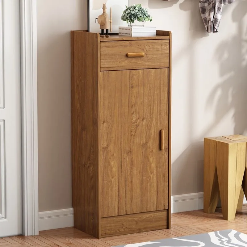 Shoe cabinet household entrance single door simple multi-layer storage elevator entrance corner cabinet narrow entry small size