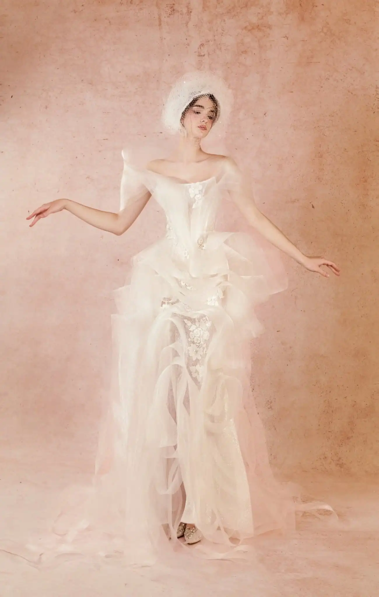 Elegancka suknia ślubna z koronki i tiulu z odkrytymi ramionami, luksusowe suknie wieczorowe, formalne, do ziemi, dopasowane, w stylu syreny, szyfonowe, na zimno