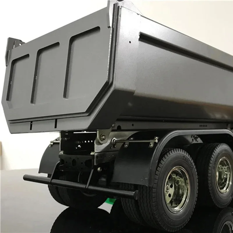 Barra de colisão para para-choque traseiro, escala 1:14, liga de alumínio, para caminhão tamiya rc, cassânia 770s 56368 volvo actros benz man, modelo de carro