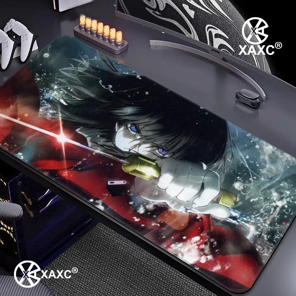 Boundary of Emptiness Ryougi Shiki anime XAXC Mouse Pad large keyboard mouse desk pad non-slip rubber gaming mouse pad