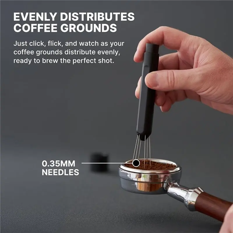 

ABVI-For Barista-Grade Espresso Distribution Tool, Retractable Needle Stirrer For Coffee Machines- Brewing Machine Parts& Access