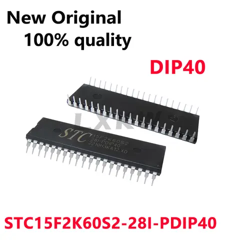 1-5/PCS New Original 15F2K60S2 STC15F2K60S2 STC15F2K60S2-28I STC15F2K60S2-28I-PDIP40 Microcontroller chip In Stock
