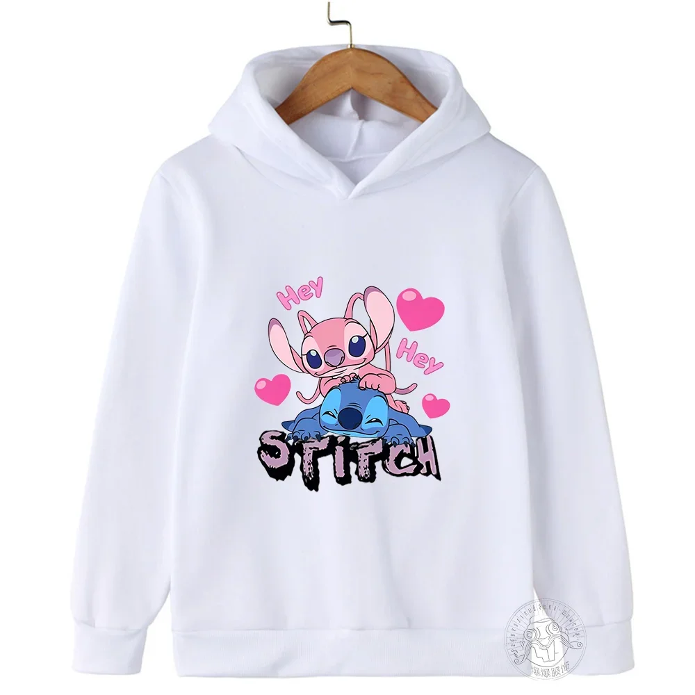 2024 Disney Stitch Street Fashion Sweater for Boys and Girls, Children's Sports Pullover, Outdoor Sports Hoodie Hot Sale