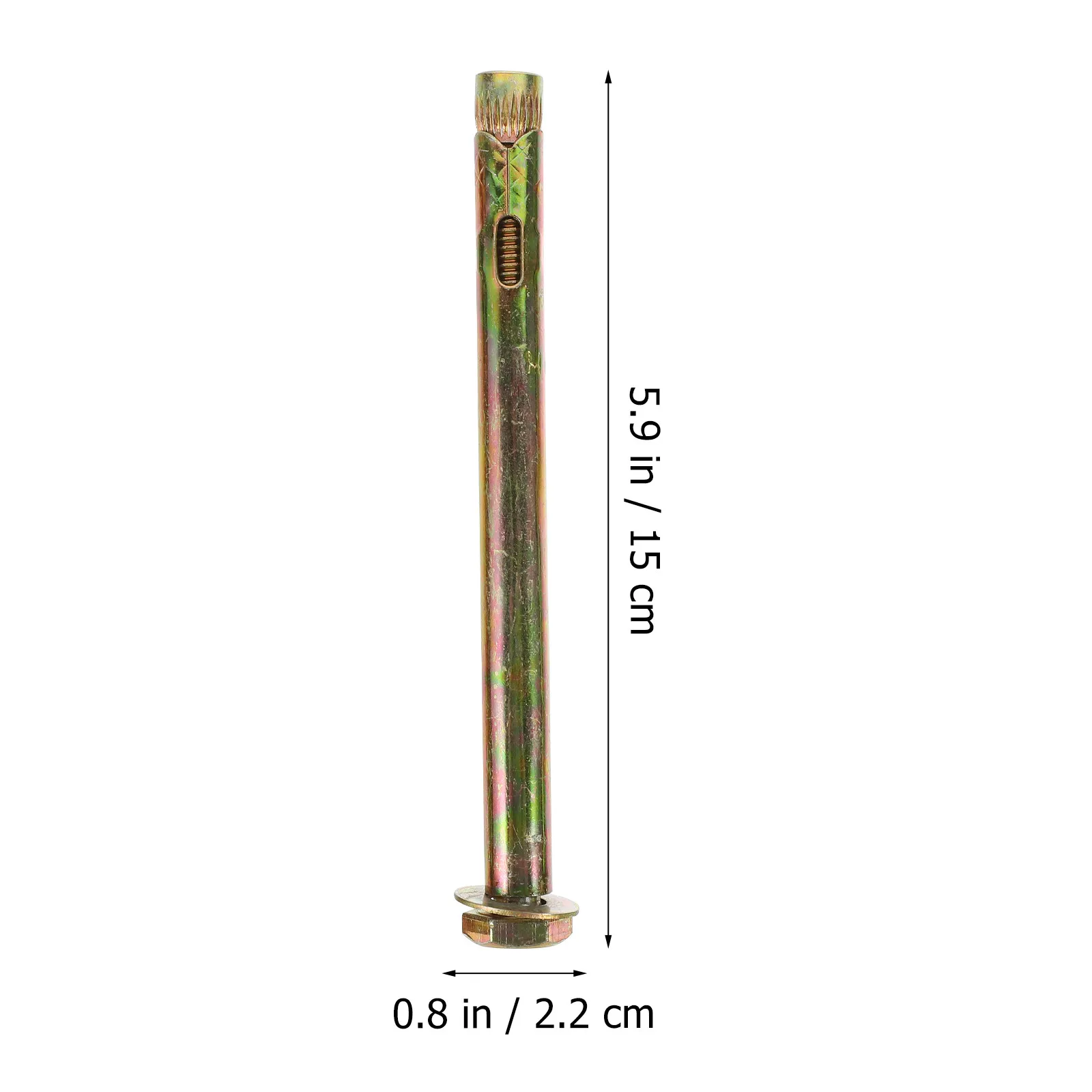 4Pcs Concrete Anchors Knurled Expansion Anchor Bolt Carbon Steel M12x150 Solid Drop-in Anchors for Construction Bridge Machinery