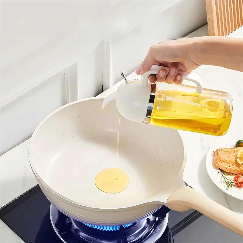 

Cooker King Non-Stick Fry Pan, No-Residue Oil Gathering Flat Bottom Skillet, Universal for Induction Cooker & Gas Stove