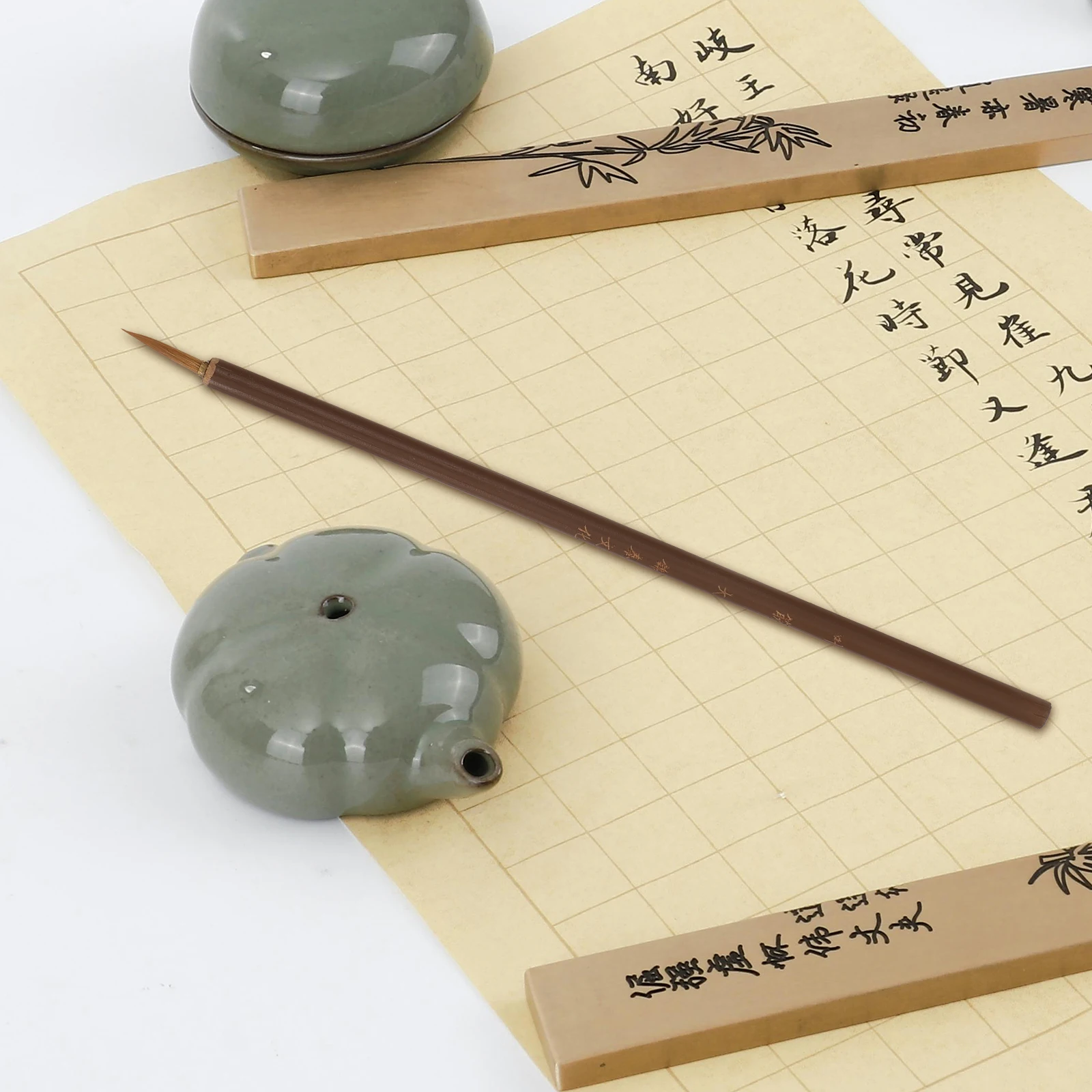 

1Set Chinese Calligraphy Brush Combined Bristles Traditional Writing Painting Tool Watercolor Brush for Artists Ink Drawing