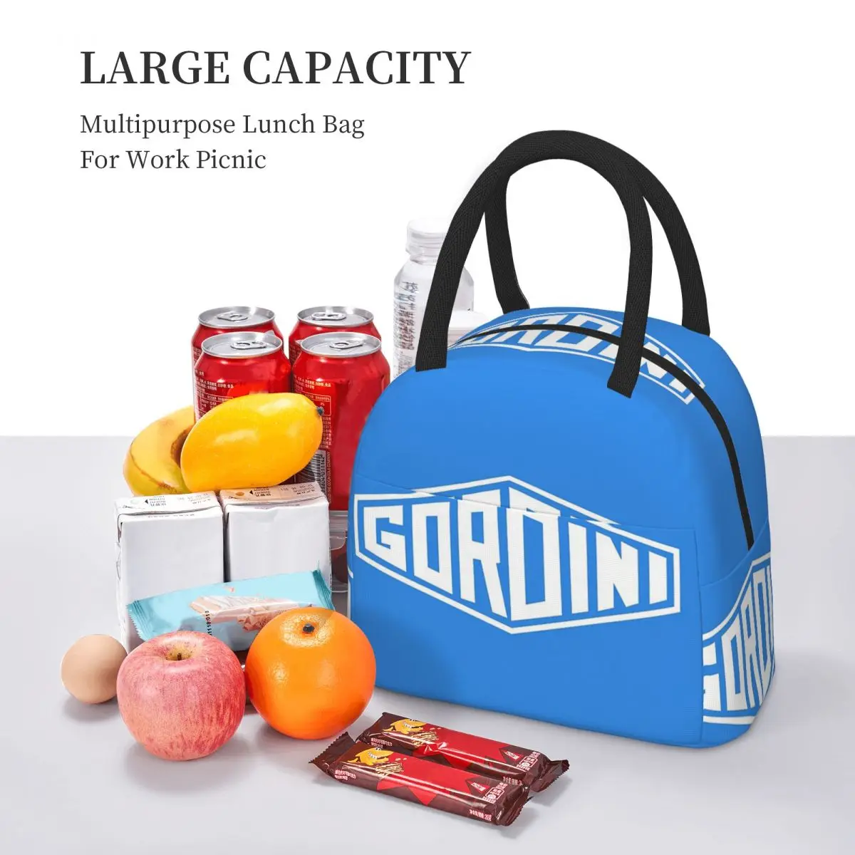 Loghi per auto d'epoca Gordini Borse per il pranzo Bento Box isolato Borsa per il pranzo portatile Borse da picnic Borsa termica per donna Viaggi per bambini